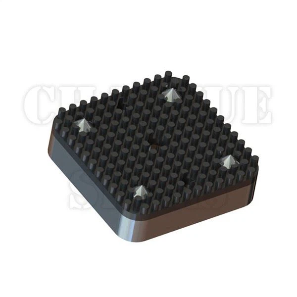 Suportes vibratórios de borracha de metal revestido de silicone de 38 mm